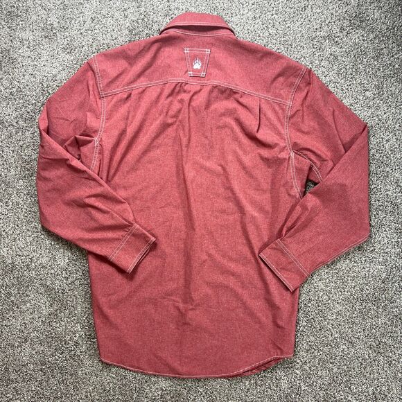 Duluth Alaskan Hardgear Shirt Mens Medium Red Bush Pilot Outdoor Camp Active - Picture 2 of 10